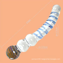 Sex Easy Make Love Glass Vibrator Adult Toy (IJ-GD2051)